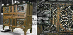 Armoire à relique dite armoire à rosaces (Collection particulière)