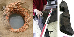 Wooden roman well - Merignies (Nord, France)