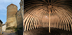 Tour Lourdeault, "tour de l'Orle d'Or, tour fendue", Semur-en-Auxois (21 -Côte d'Or)